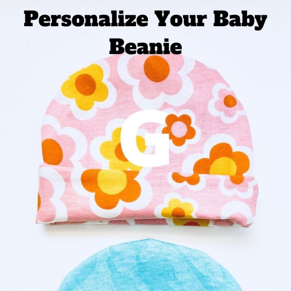 Personalized baby hat, custom baby hat, custom baby beanie, monogramed baby hat